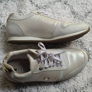 irradescent + gold sneakers